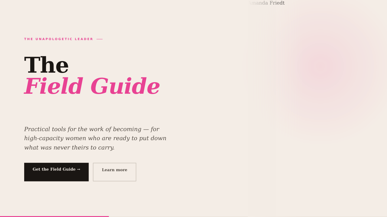 Build What&rsquo;s Next. Stay Human. The Field Guide cover